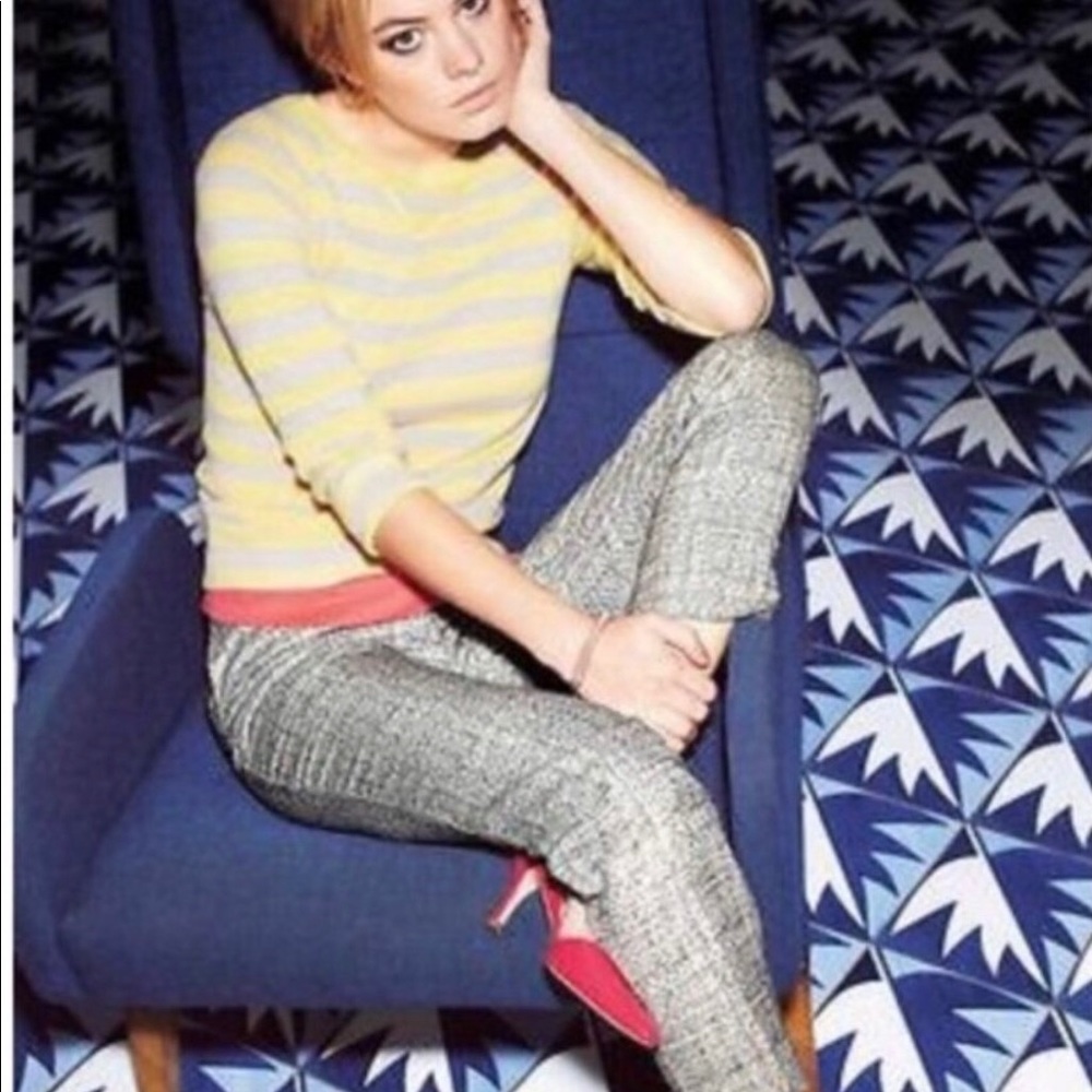 Boden Bistro Metallic crop pants